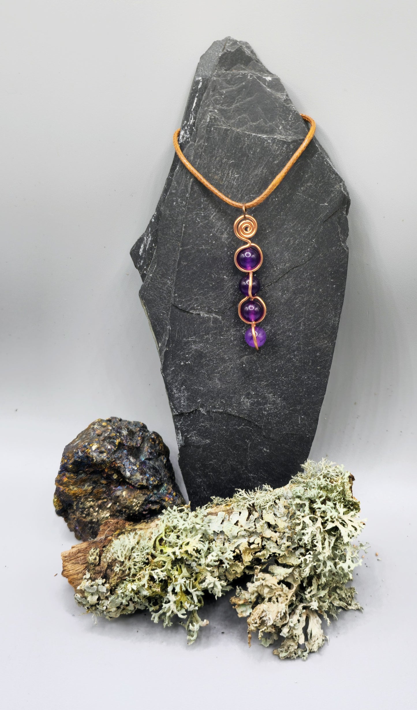 4 amethyst back and forth pendant