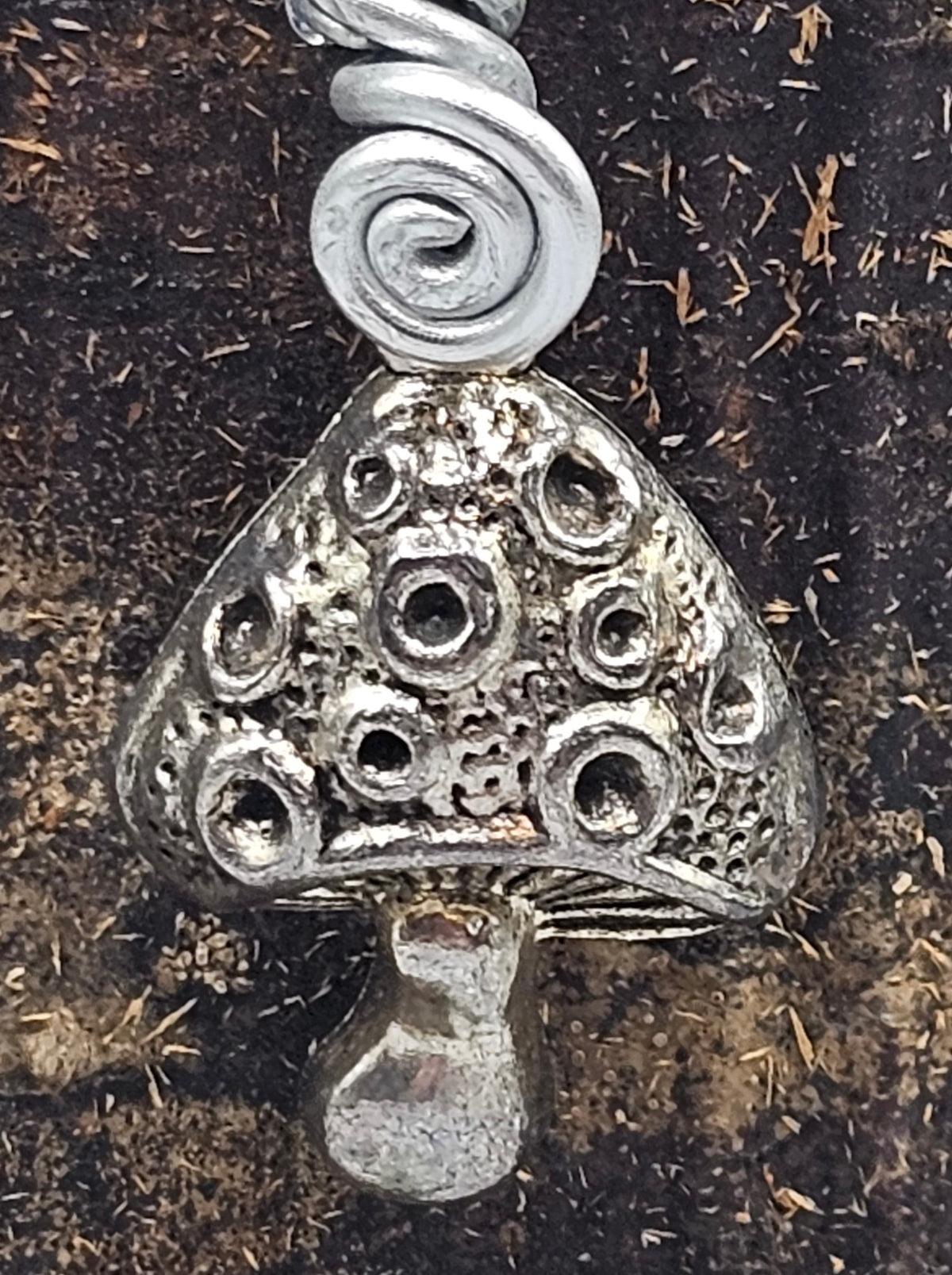 Rainbow Mushroom Pendant
