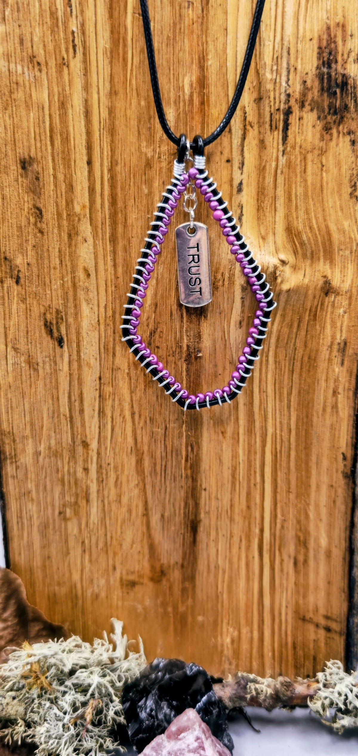 Trust word pendant