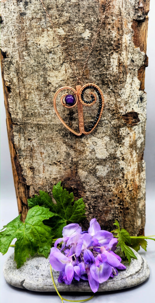Copper Heart pendant