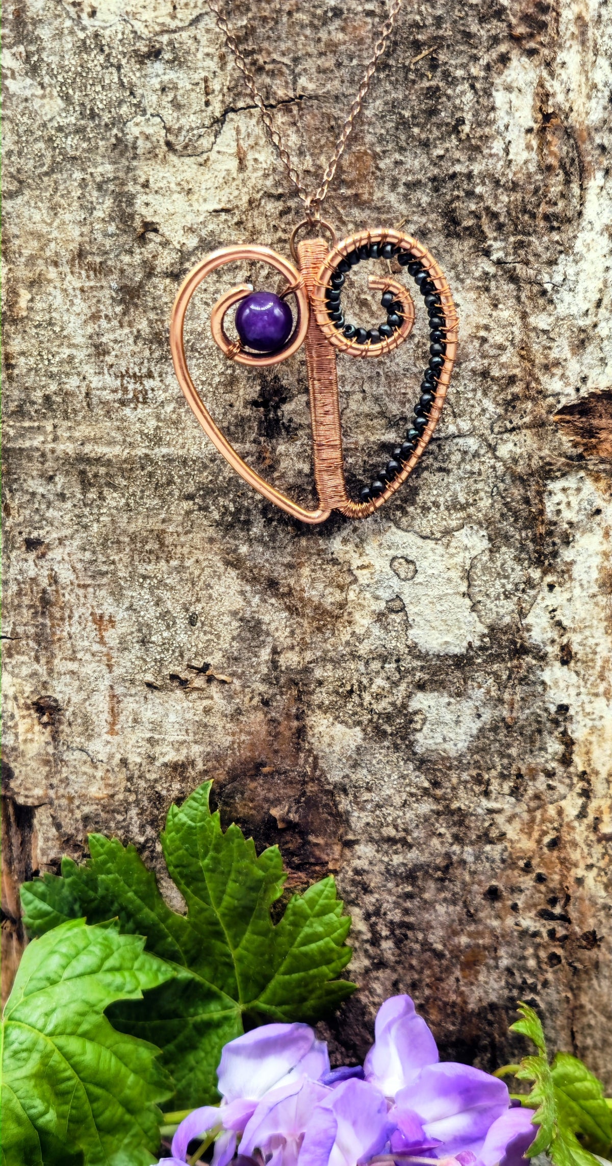 Copper Heart pendant