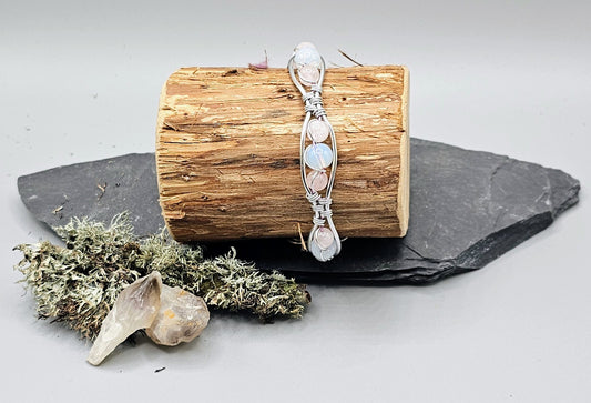 Rose quartz and Opalite bracelet