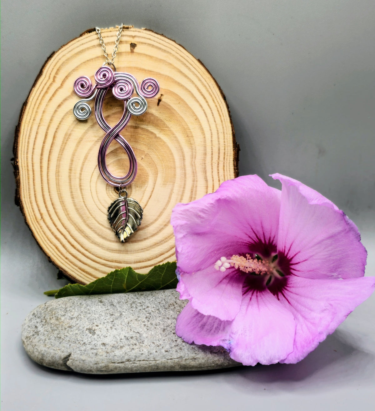 Infinity Leaf pendant