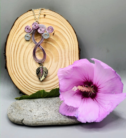 Infinity Leaf pendant